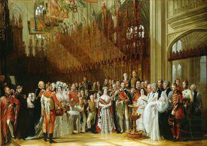 Christening of the Prince of Wales in St.George's Chapel, George Hayter